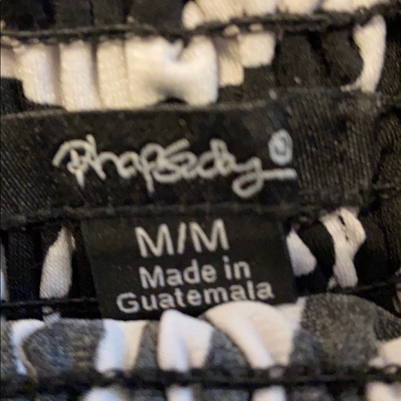 Off the Shoulder Zebra Blouse - Picture 3 of 3